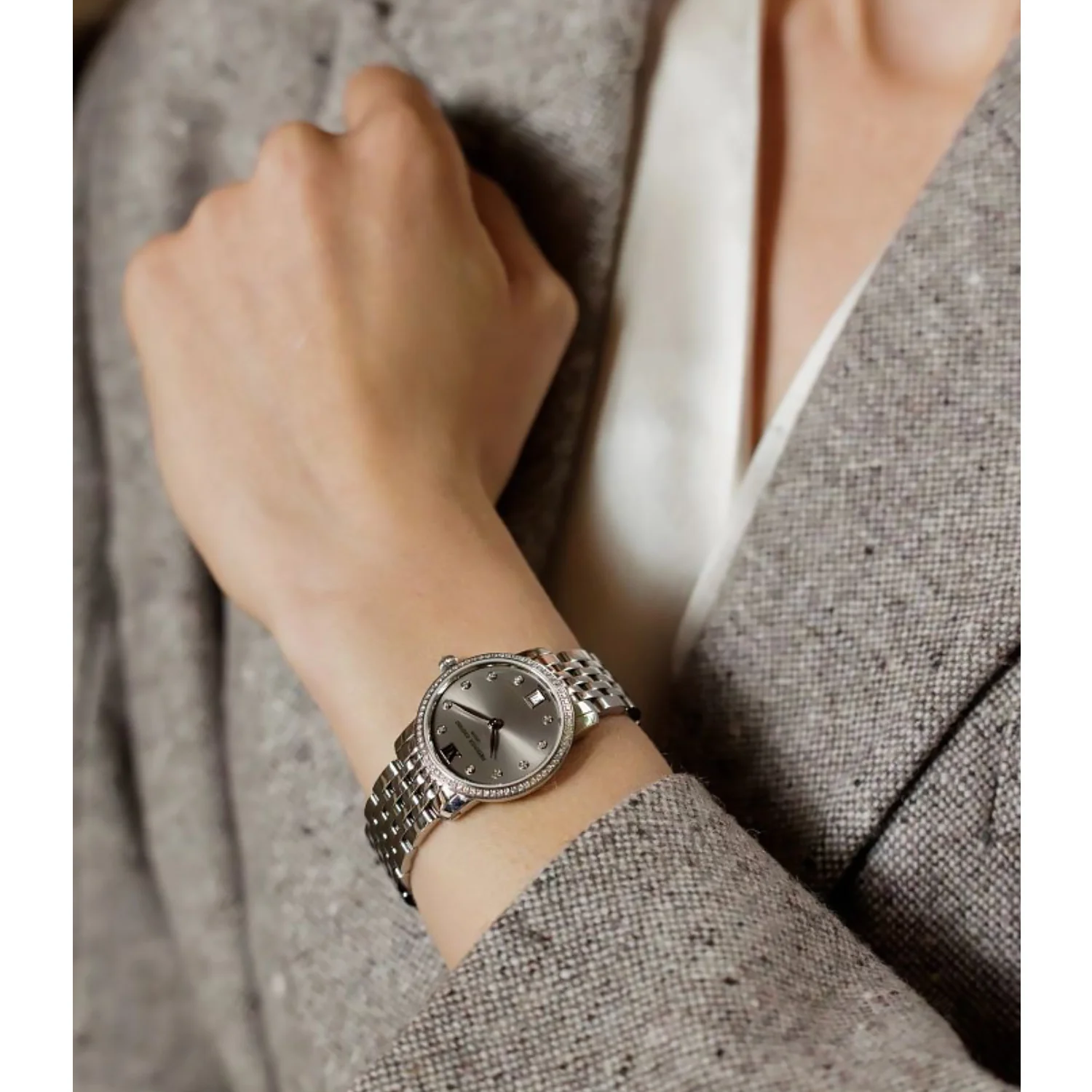 Frederique Constant - Classic Slimline 30 mm Ladies - FC-220LBD1SD26B - Image 6