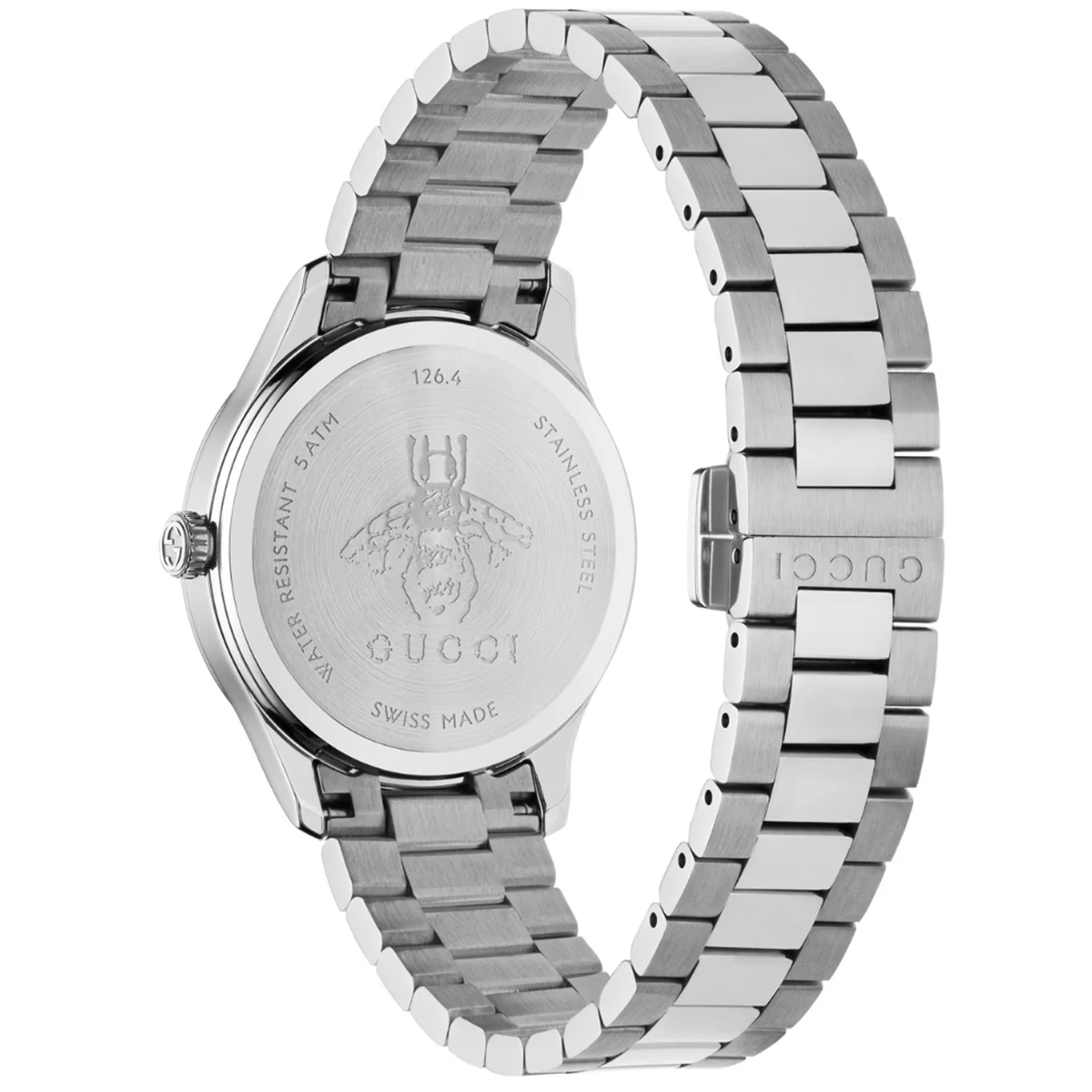 Gucci G-Timeless With Bee Motif 32 mm Yellow Gold Sun-Brushed Dial - YA1265035 - Image 2