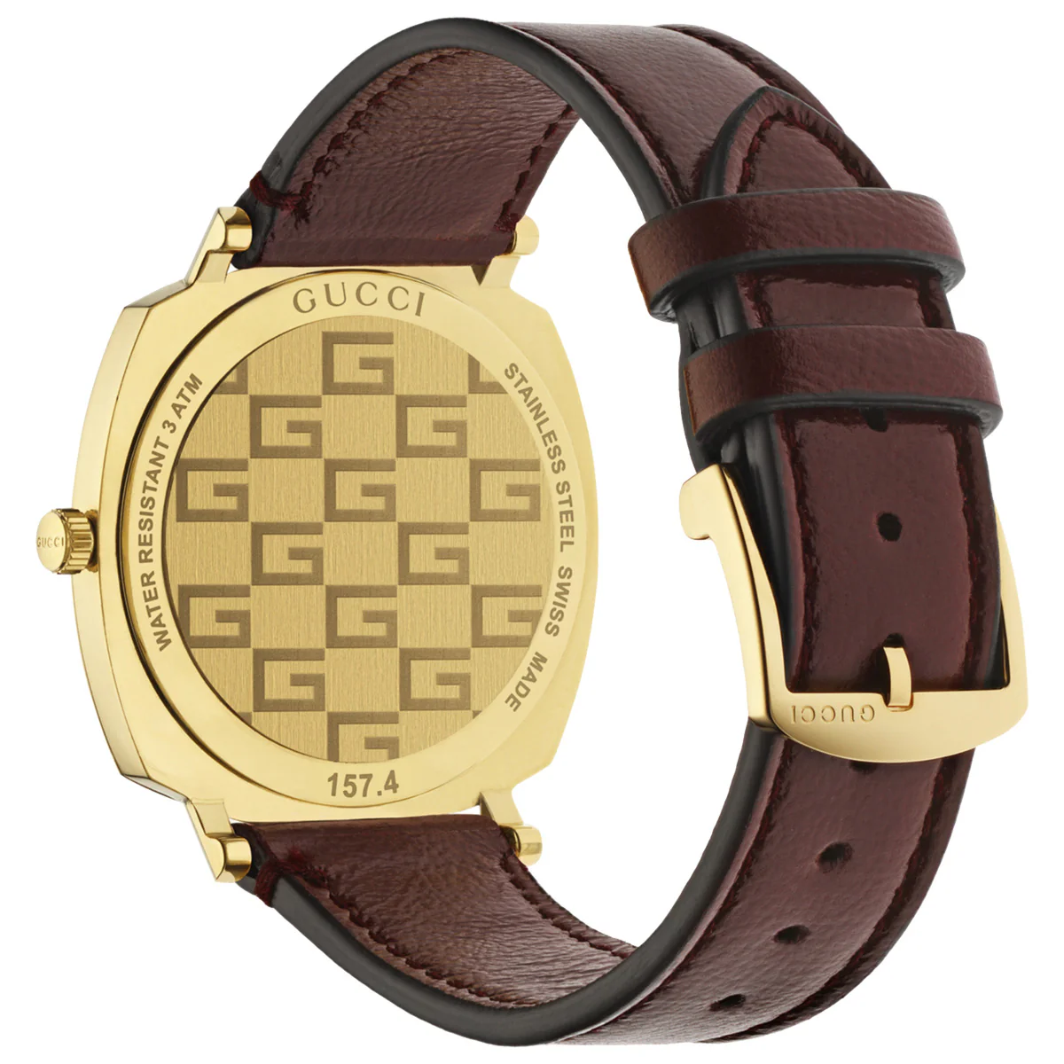 Gucci Grip M3 Minute Hour Date Windows PVD Yellow Gold Case - YA157411 - Image 2