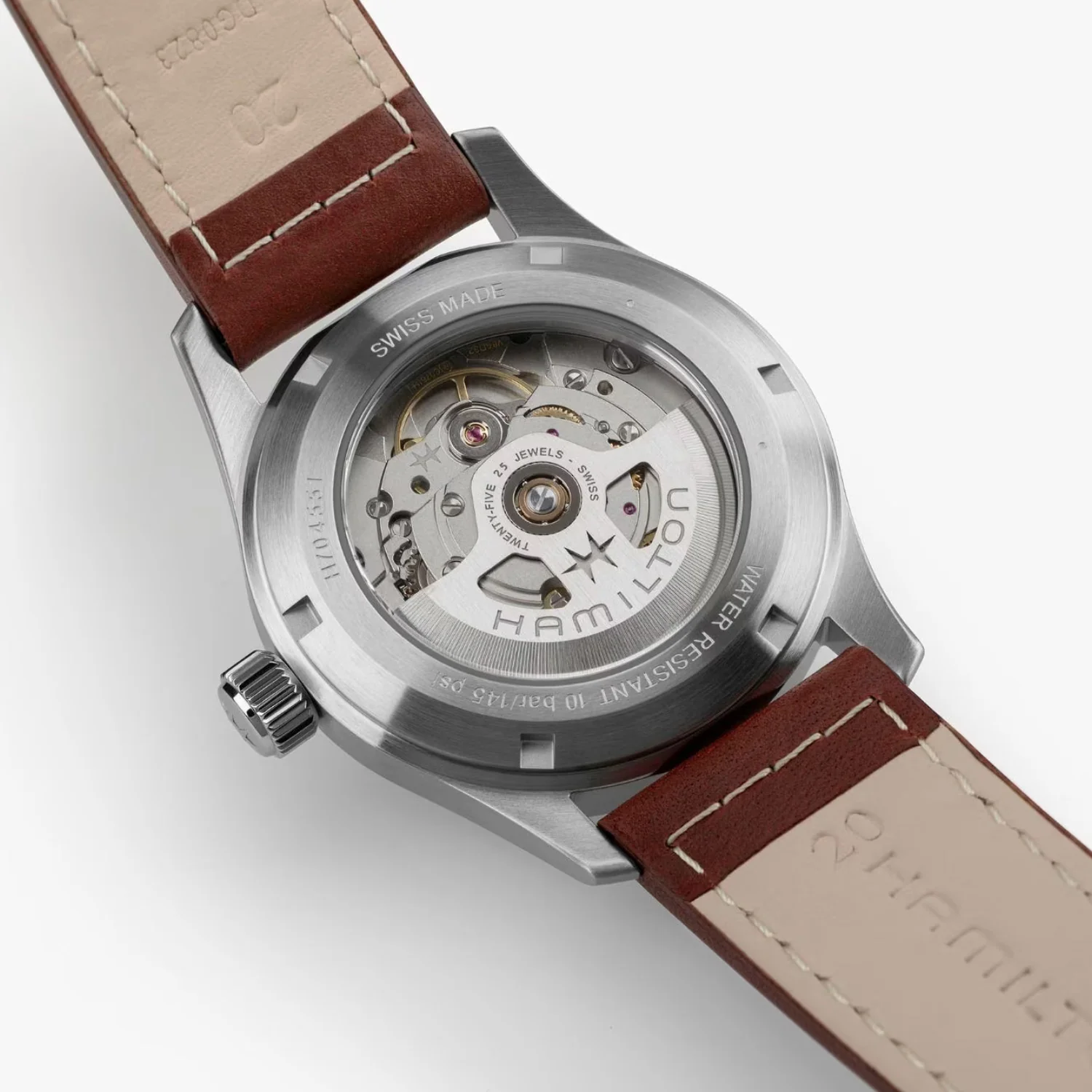 Hamilton - Khaki Field 38 mm Automatic Blue Dial Leather - H70455540 - Image 2