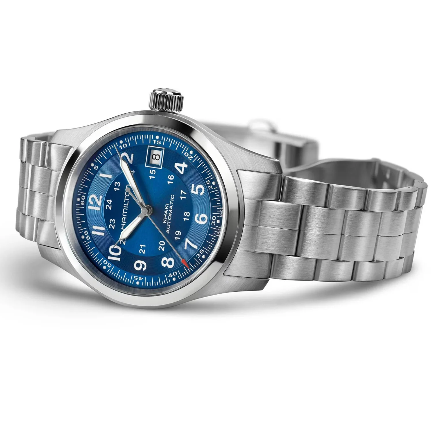 Hamilton - Khaki Field 38 mm Automatic Blue Dial - H70455140 - Image 3