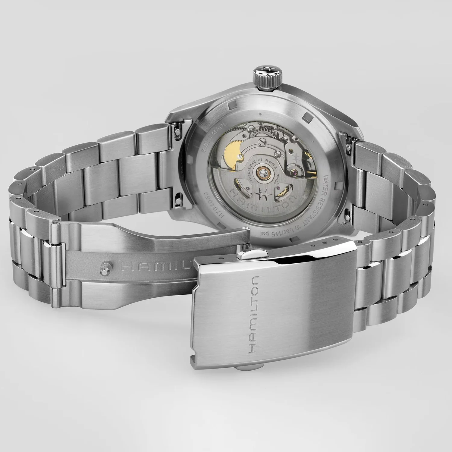 Hamilton - Khaki Field Murph 38 mm Automatic Stainless Steel Bracelet - H70405130 - Image 3