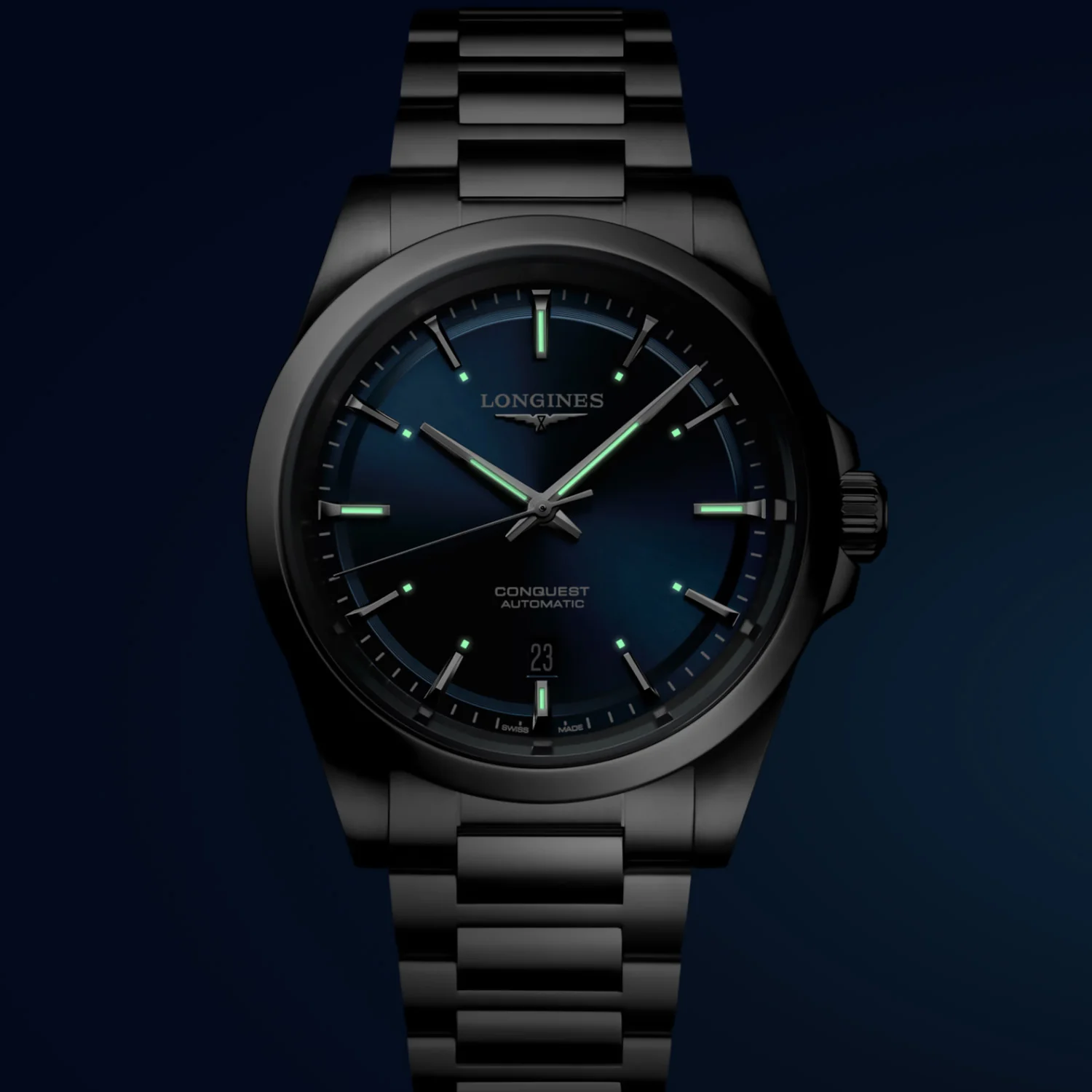 Longines - Conquest 41 mm Blue Dial Automatic Stainless - L38304926 - Image 2