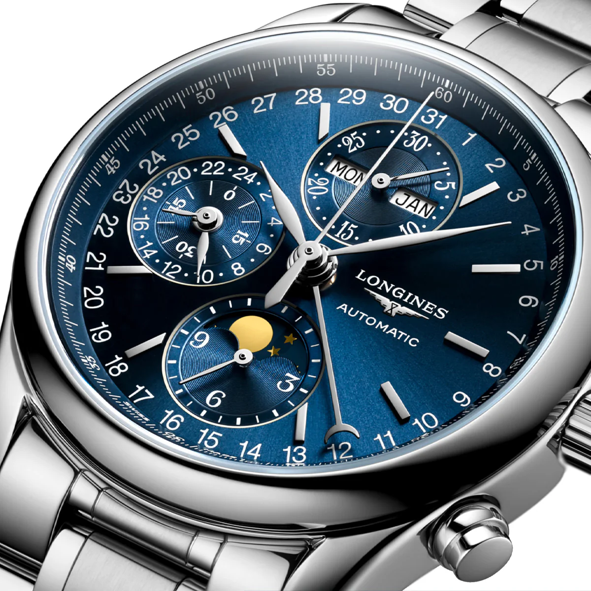 Longines - Master Collection 40 mm Moon-Phase Triple Calendar Chronograph - L26734926 - Image 5