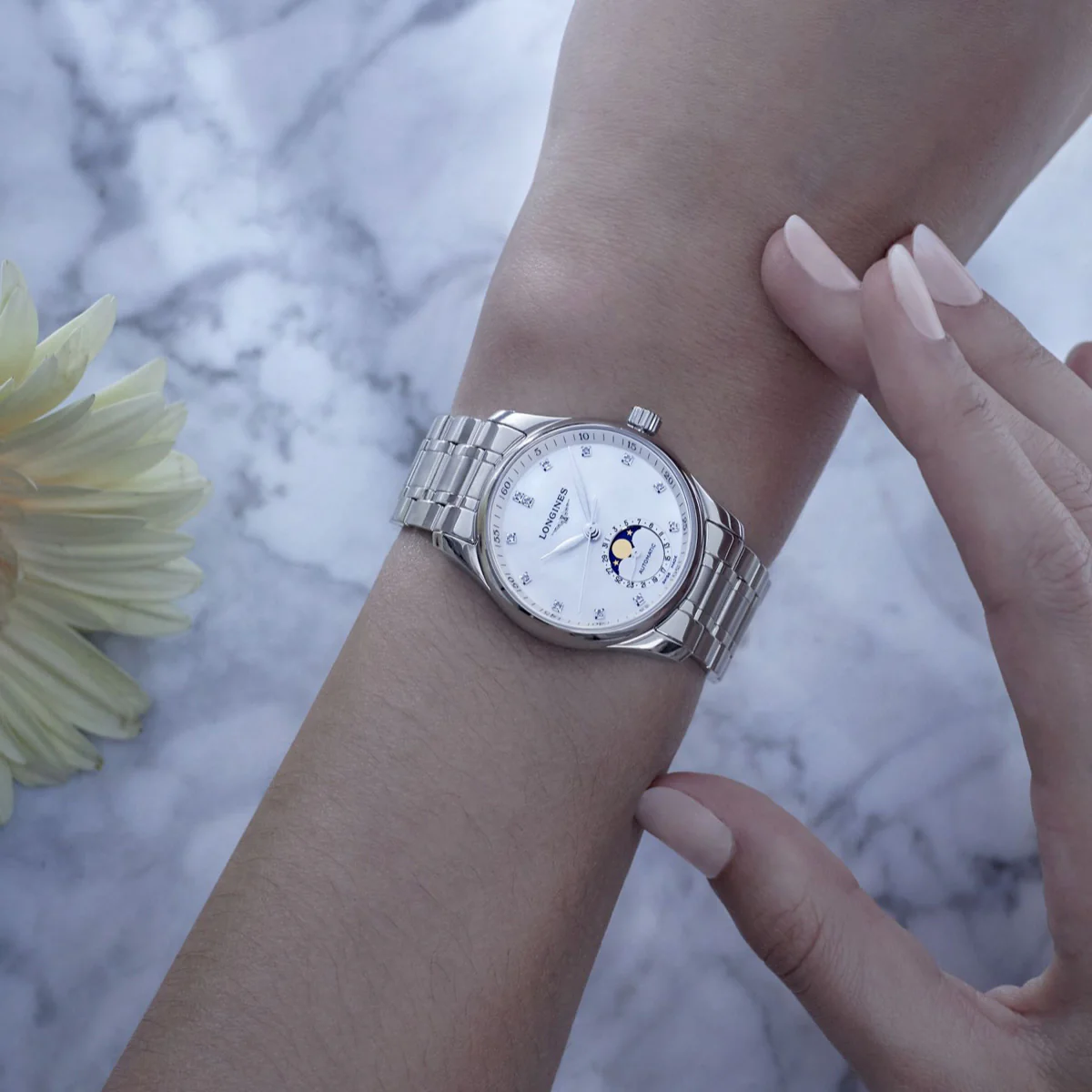 Longines - Master Collection Mother of Pearl Moon Phase Automatic - L24094876 - Image 2