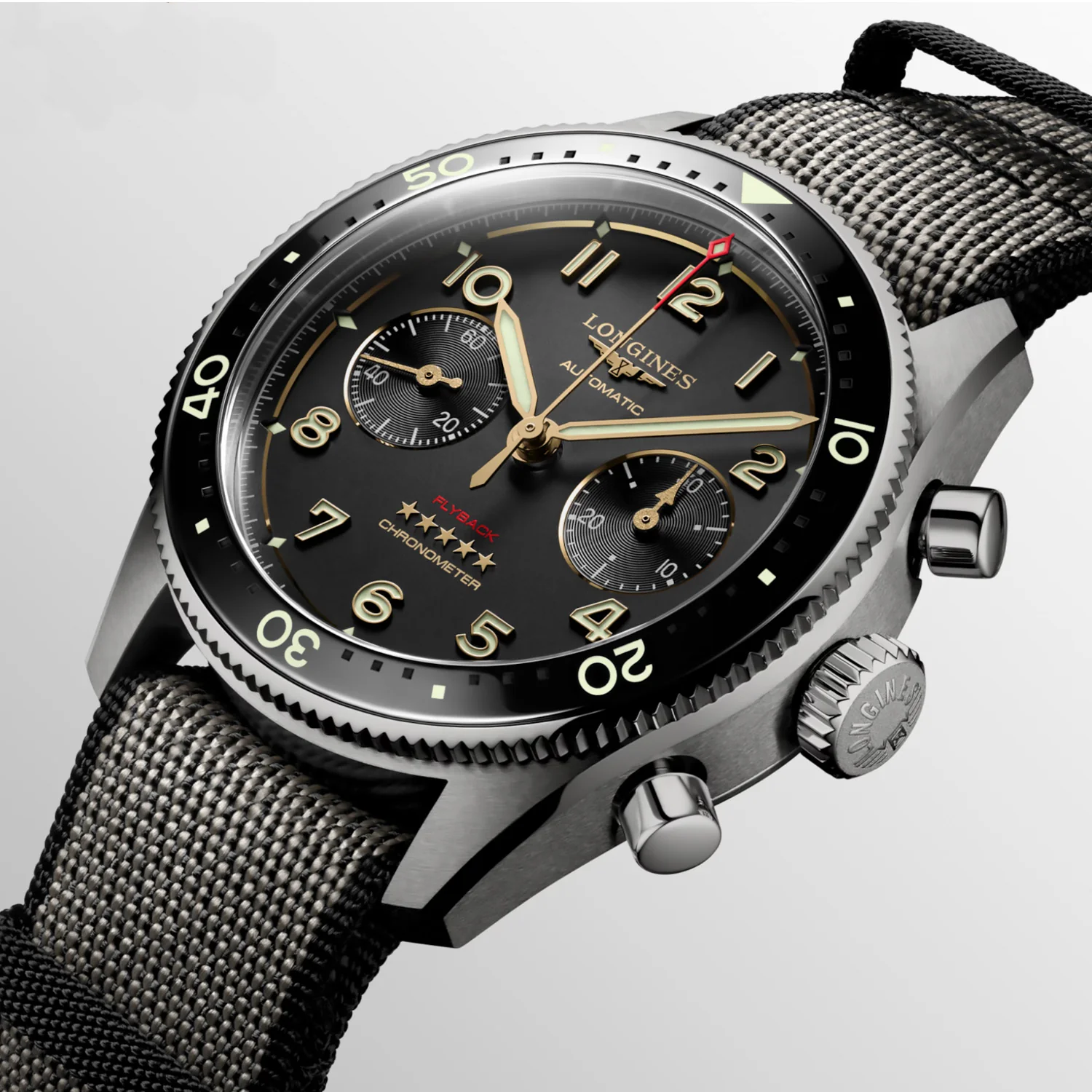 Longines - Spirit Pilot Flyback 42 mm Titanium Chronograph - L38211532 - Image 5
