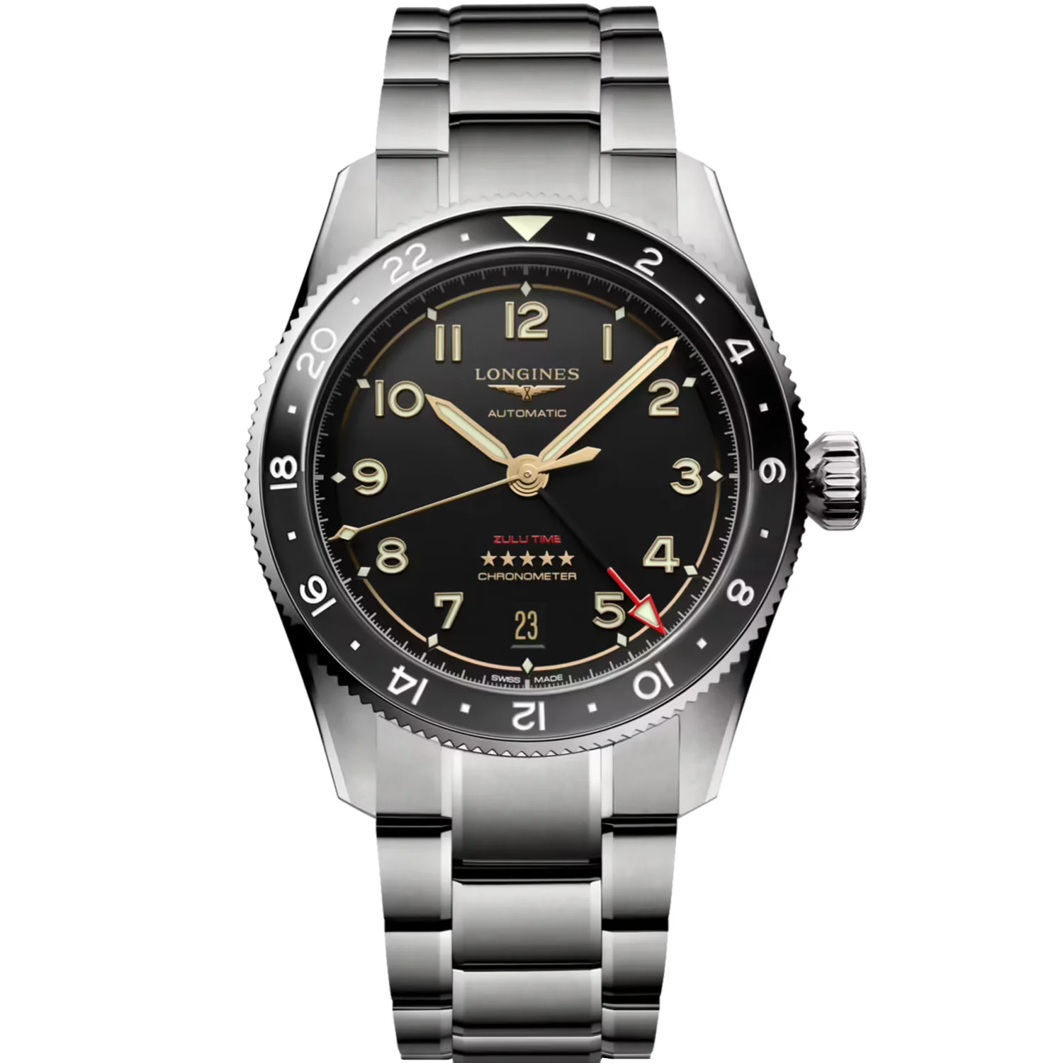 Longines - Spirit Zulu Time GMT 39 mm Titanium Case - L38021536