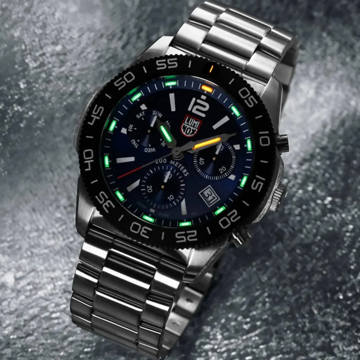 Luminox - Pacific Diver Chronograph Blue Dial 44 mm Stainless Steel - XS.3144 - Image 6