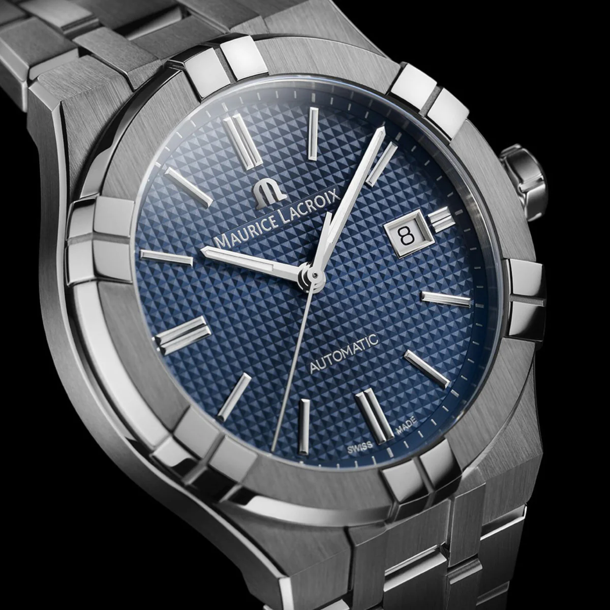Maurice Lacroix - AIKON 42 mm Automatic Date Blue Dial - AI6008-SS002-430-1 - Image 3