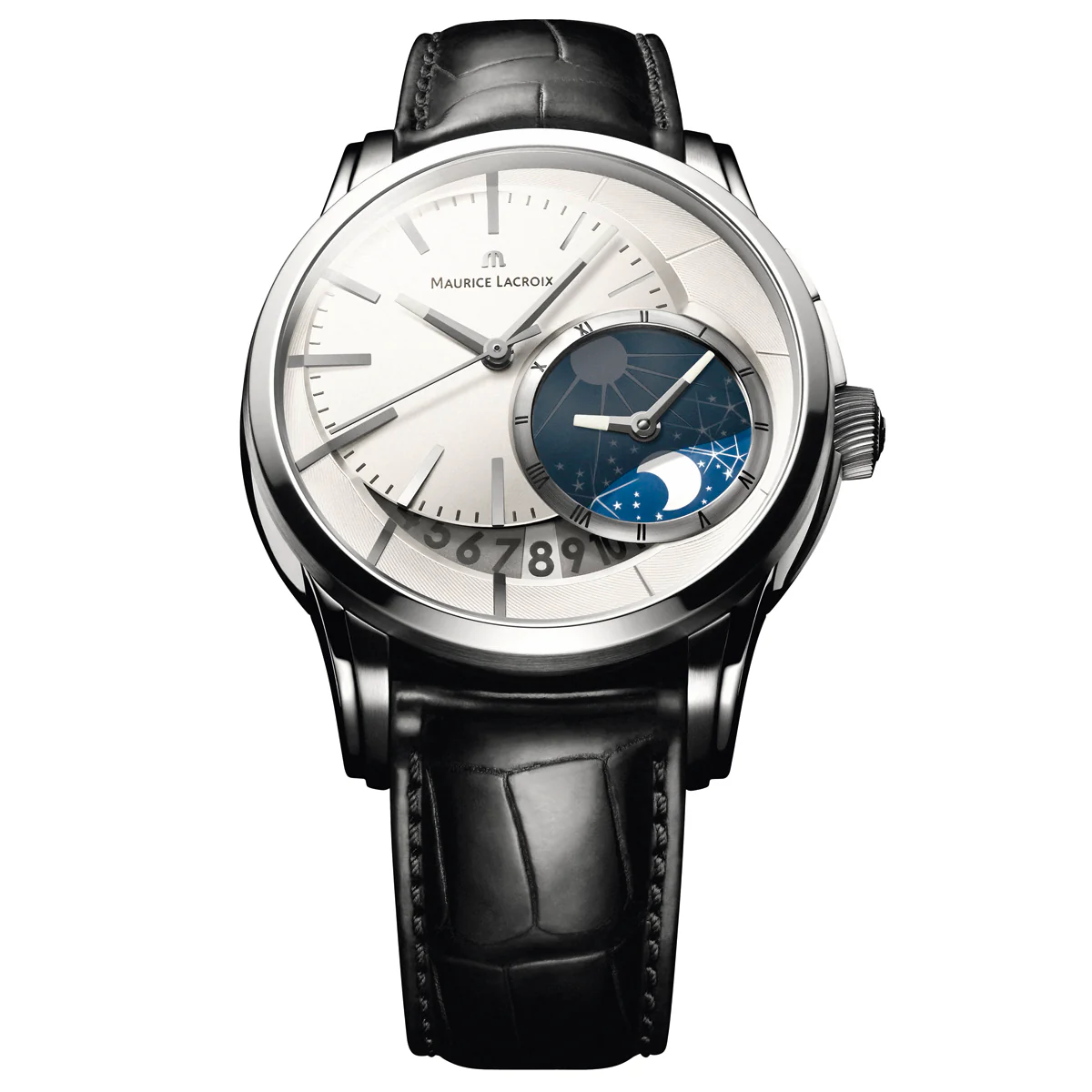 Maurice Lacroix - Pantos Decentrique GMT White Dial 43mm - PT6118-SS001-130