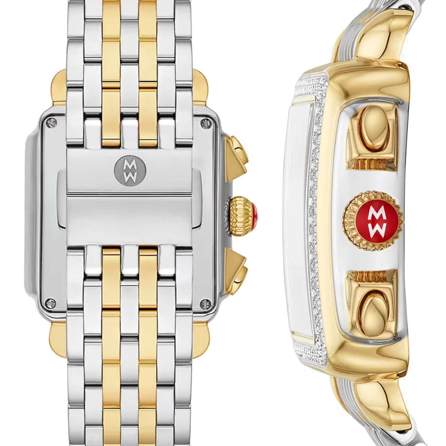 Michele - Deco Two-Tone Blue Mother Of Pearl Diamond Dial & Bezel - MWW06A000809 - Image 2