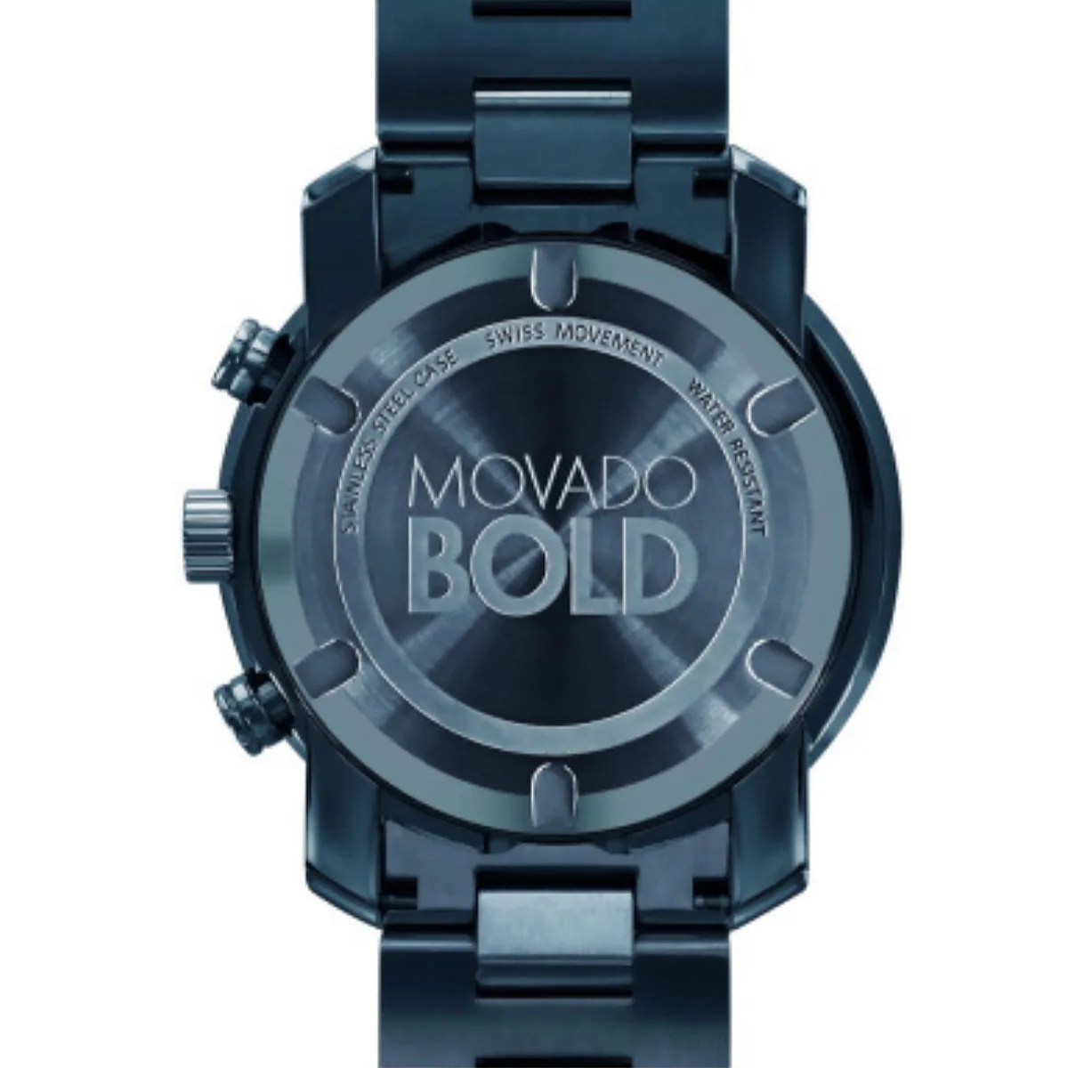 Movado - Bold 44 mm Navy Blue LX Ion Plated Chronograph Dark Blue Dial - 3600279 - Image 2
