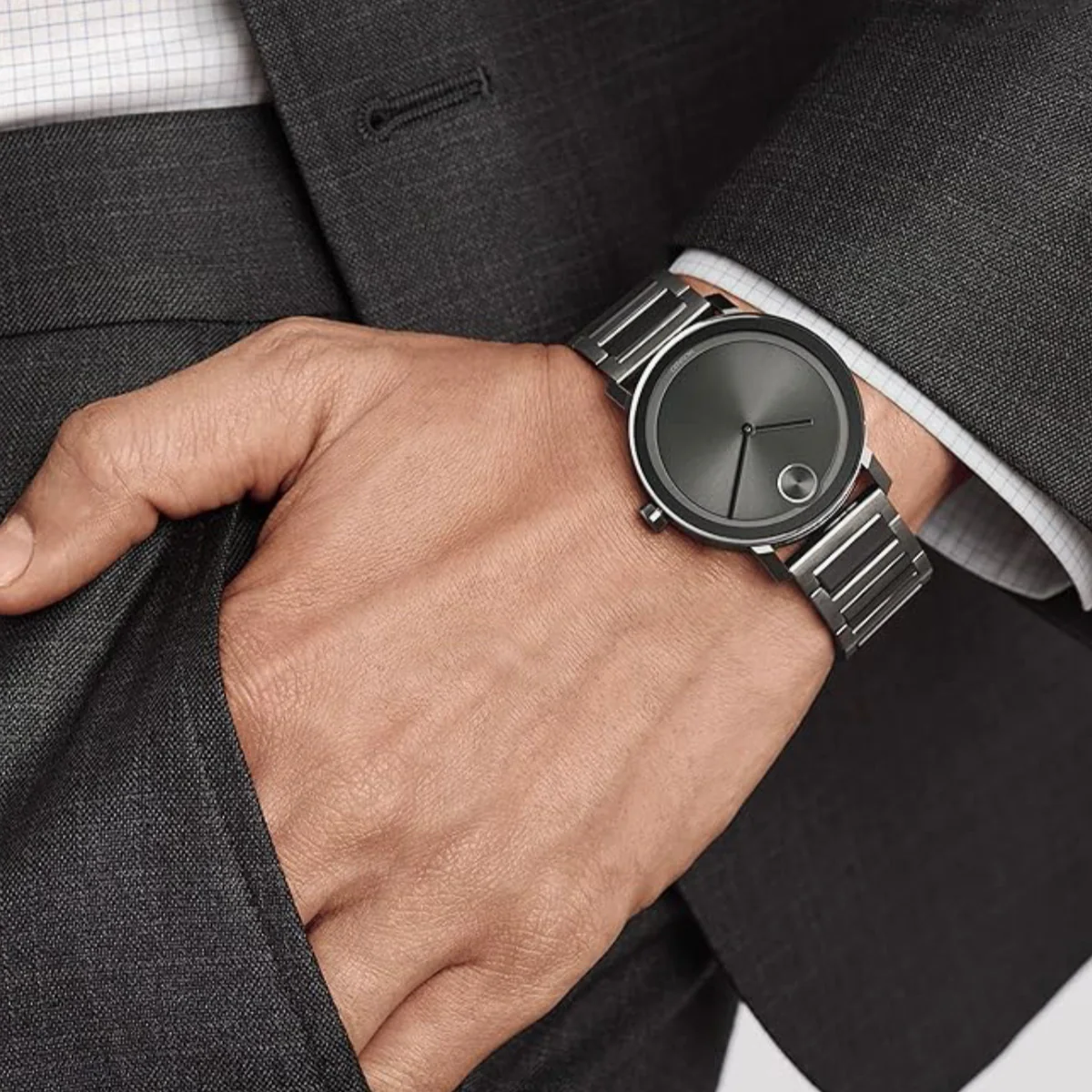 Movado - Bold Evolution 40 mm Gunmetal Stainless Case & Bracelet - 3600796 - Image 4