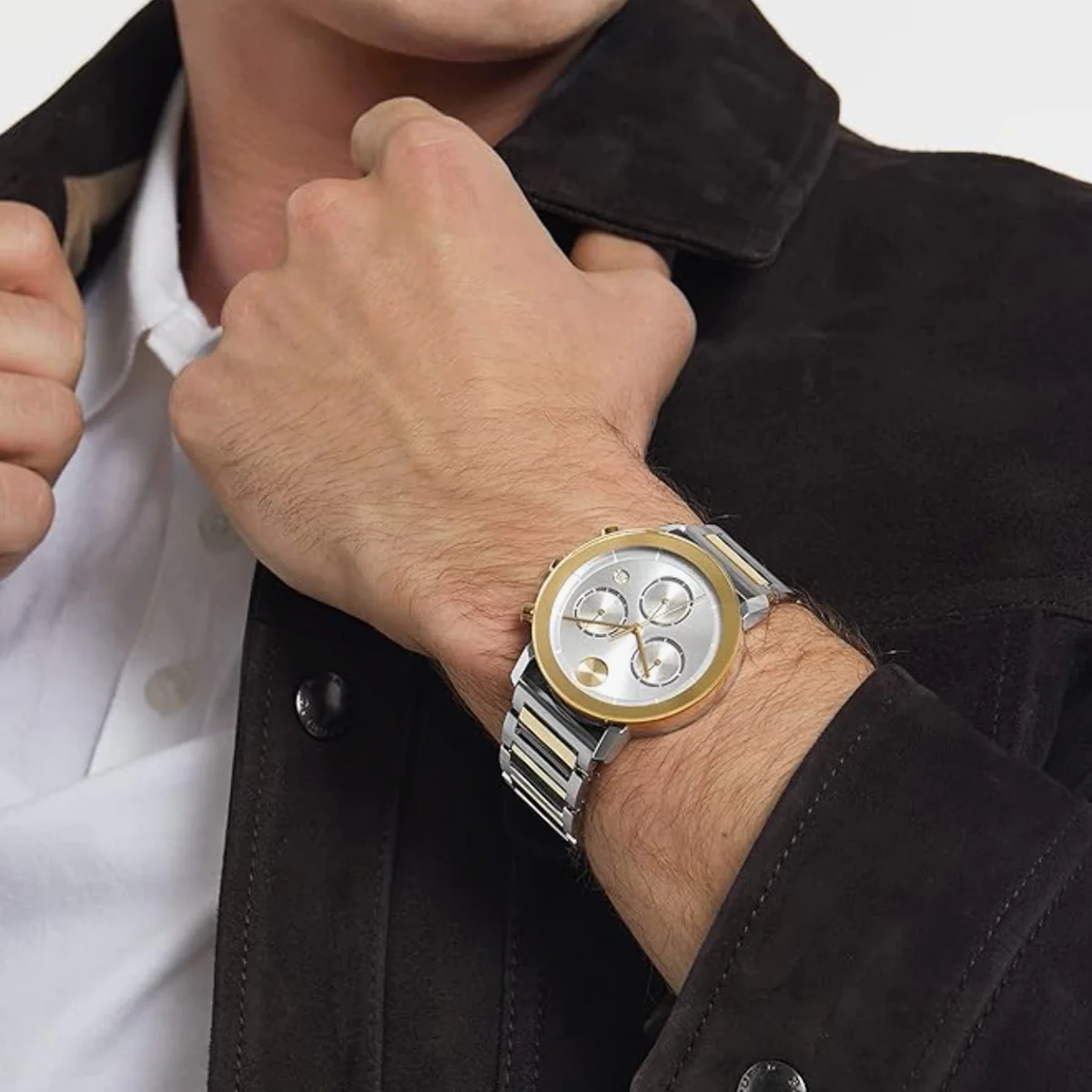 Movado - Bold Evolution 42 mm Chronograph Two Tone - 3600888 - Image 4
