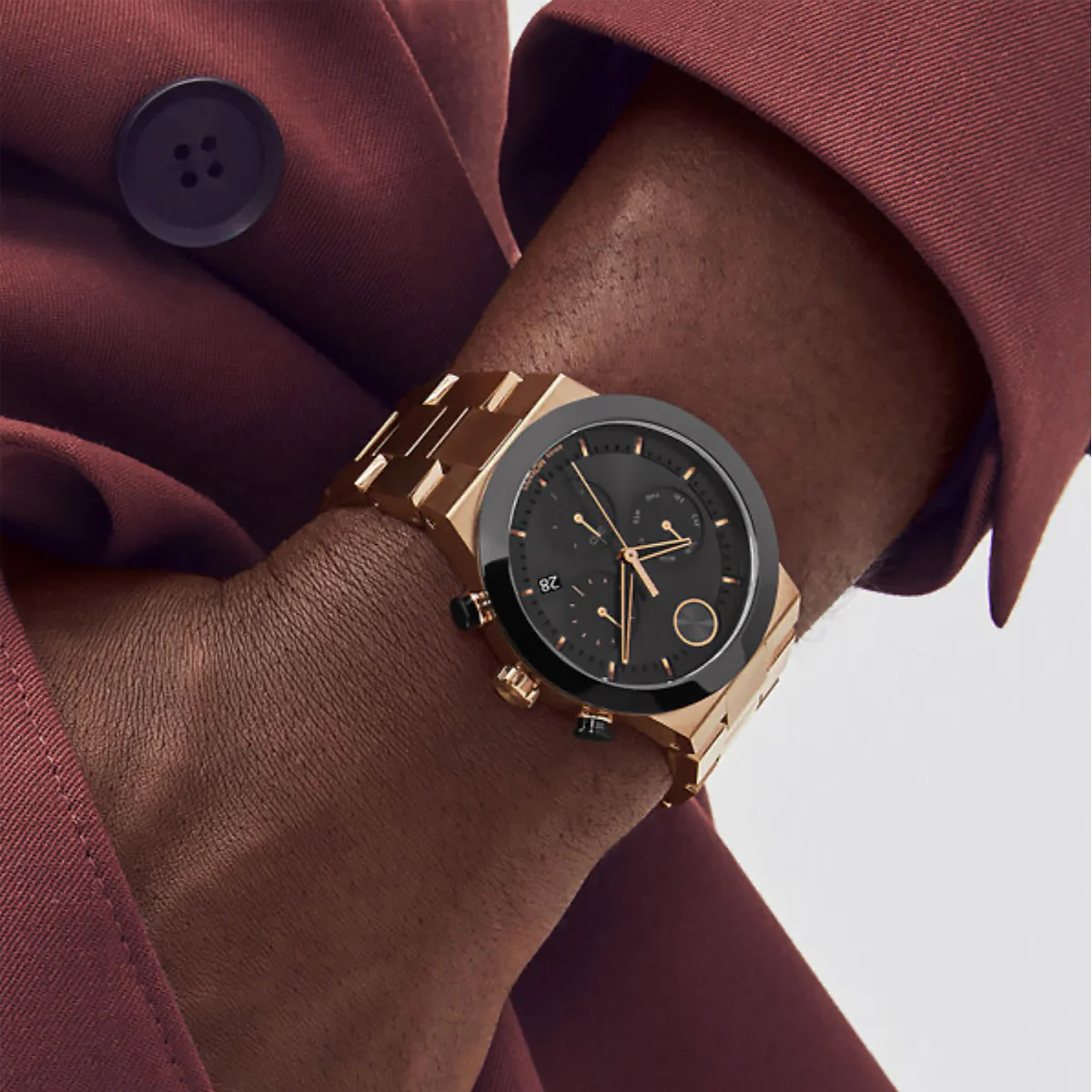 Movado - Bold Fusion 44 mm Chronograph Bronze PVD - 3600898 - Image 4