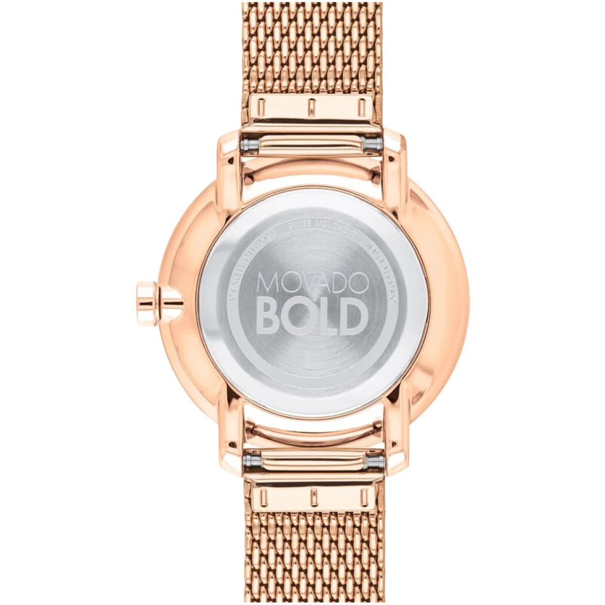Movado - Bold Shimmer 34 mm Rose Gold PVD & Crystal "Diamond" Bezel - 3600657 - Image 3