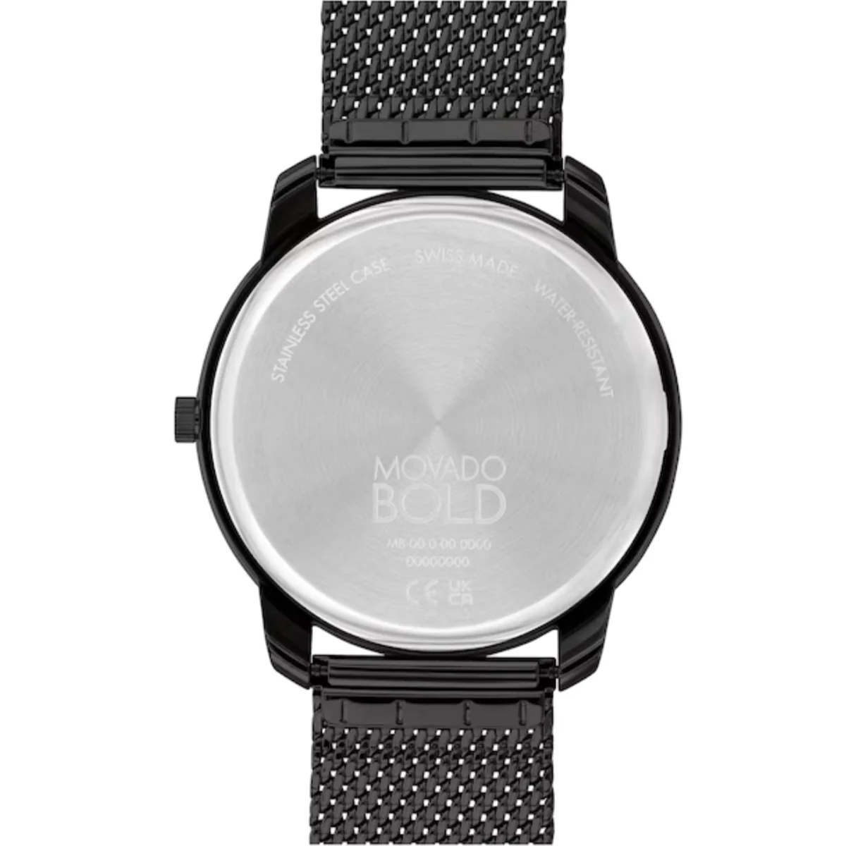 Movado - Bold Thin 42 mm Black Steel Case & Mesh Bracelet - 3600904 - Image 3