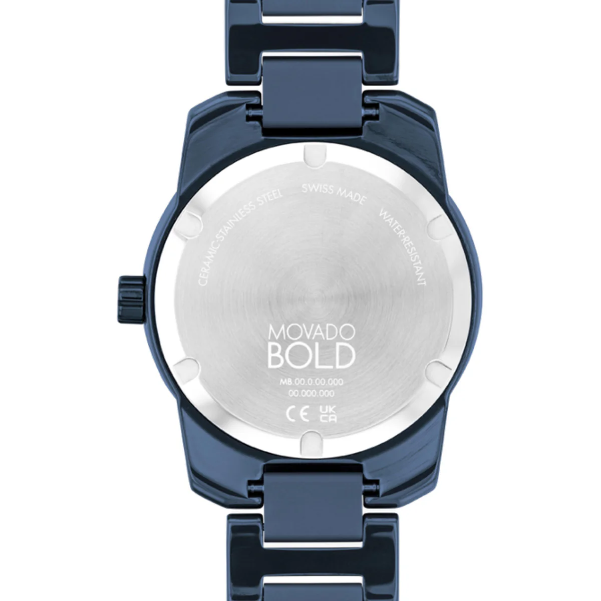 Movado - Bold Verso 42 mm Blue Ceramic & Black Ion-Plated Steel Case - 3600864 - Image 3