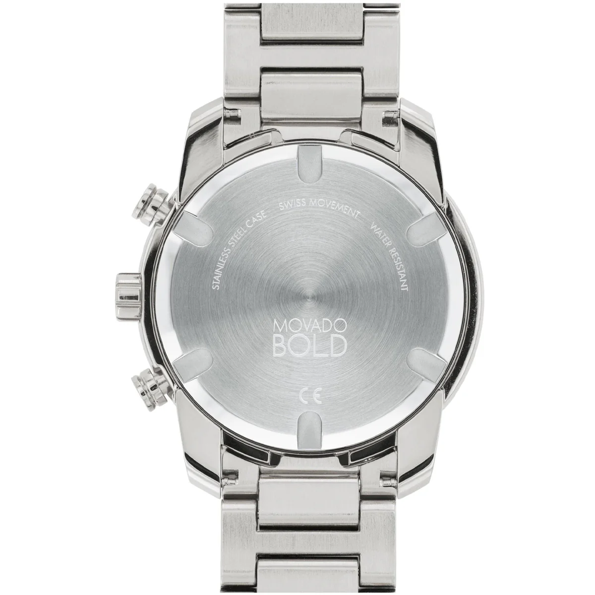 Movado - Bold Verso 44 mm Chronograph Blue Dial & Bezel Steel - 3600740 - Image 3