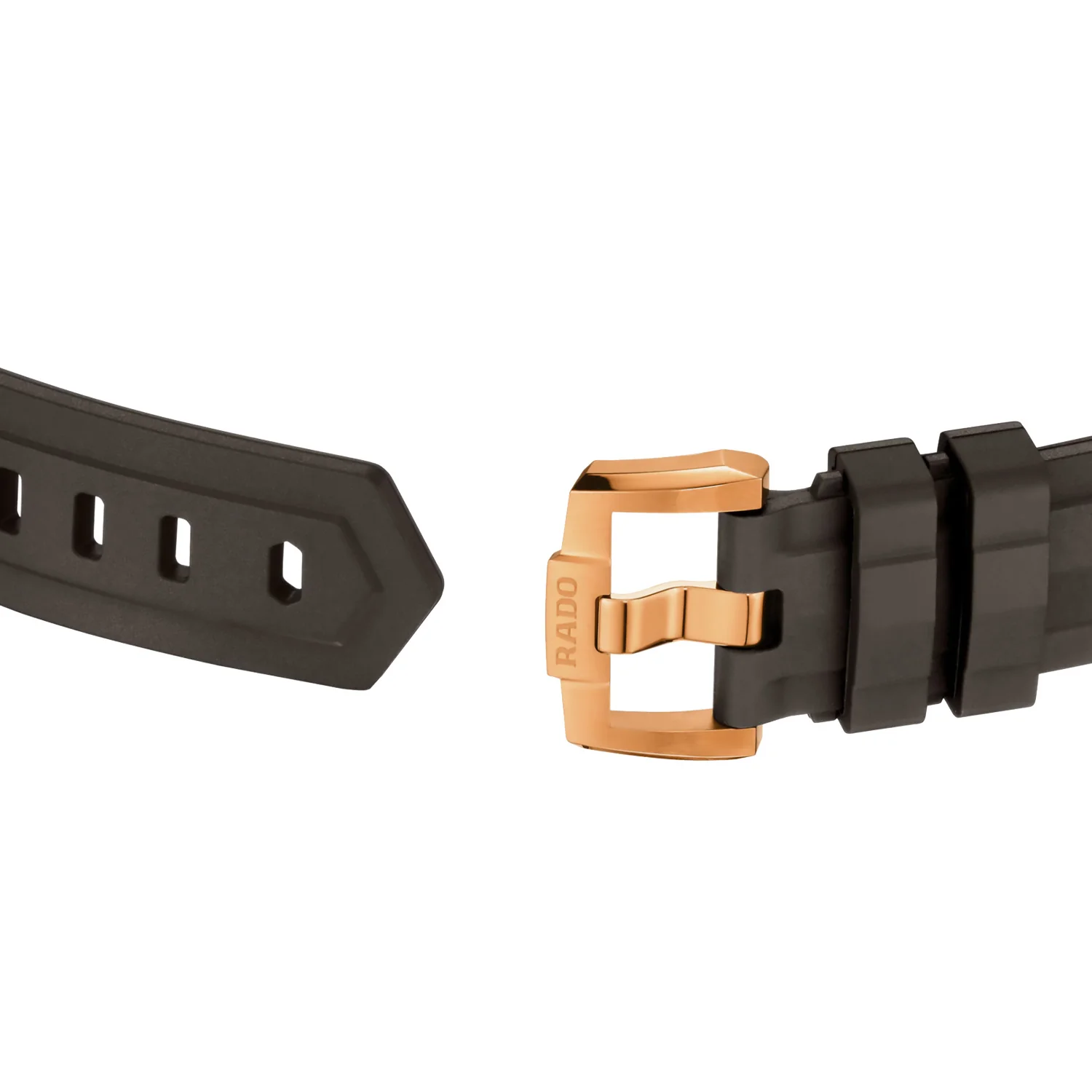 Rado - HyperChrome 41.5 mm Brown Sun-ray Dial Rubber Strap - R32281309 - Image 4