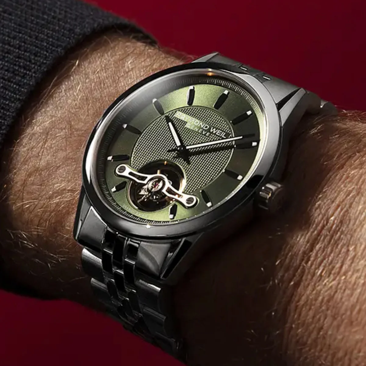 Raymond Weil - Freelancer Green Dial Automatic Visible Balance - 2780-ST-52001 - Image 3