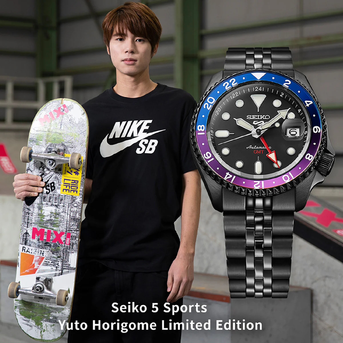Seiko - 5 Sports SKX Sense Style GMT Yuto Horigome Limited Edition - SSK027 - Image 2