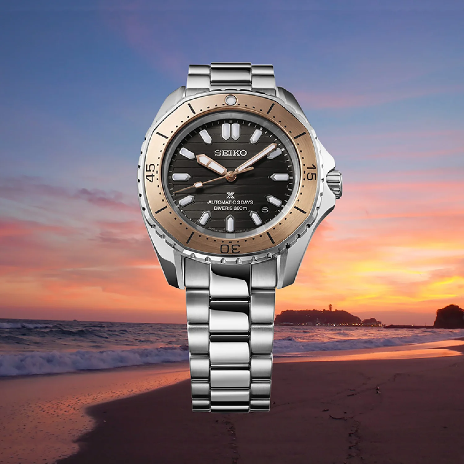 Seiko - Sea Prospex 300m Diver 41 mm Brown Dial Copper Bezel - SPB485 - Image 3