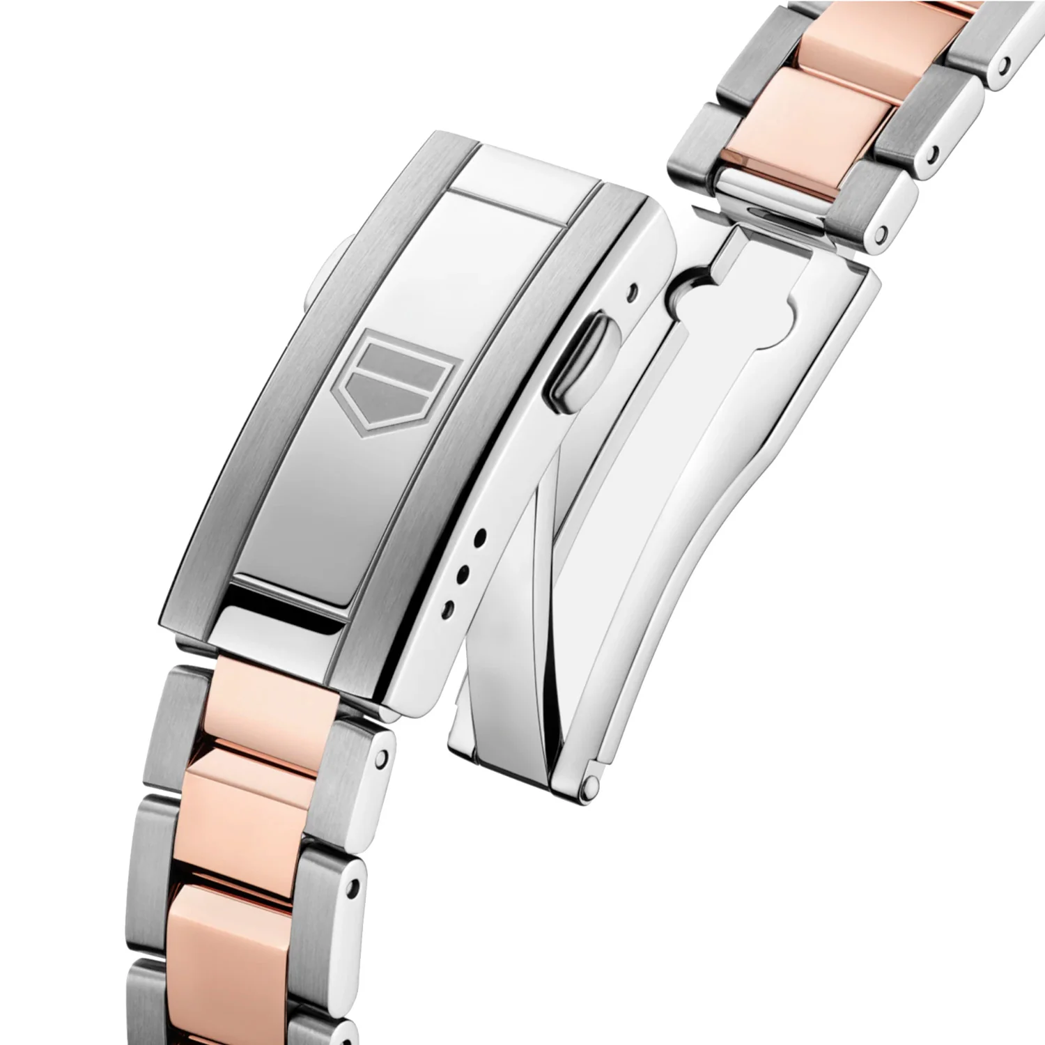 TAG Heuer - Aquaracer 34 mm Solargraph Diamond Dial Rose Gold Women's - WBP1324.BB0005 - Image 3