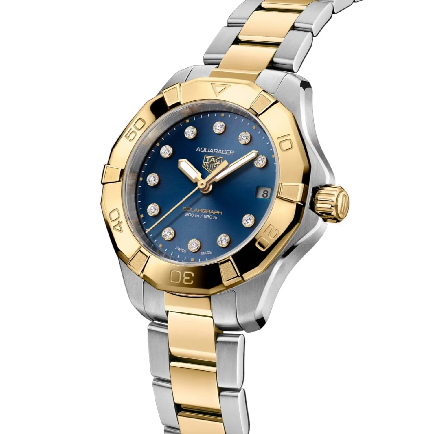 TAG Heuer - Aquaracer 34 mm Solargraph Diamond Dial Women's - WBP1323.BB0004 - Image 2