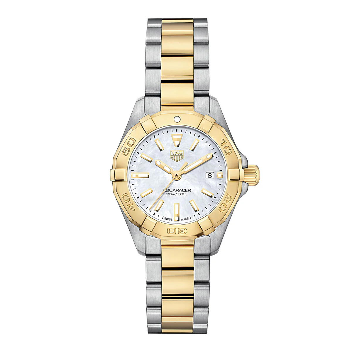 TAG Heuer - Aquaracer 27 mm Women's Mother of Pearl Dial Two-Tone - WBD1420.BB0321