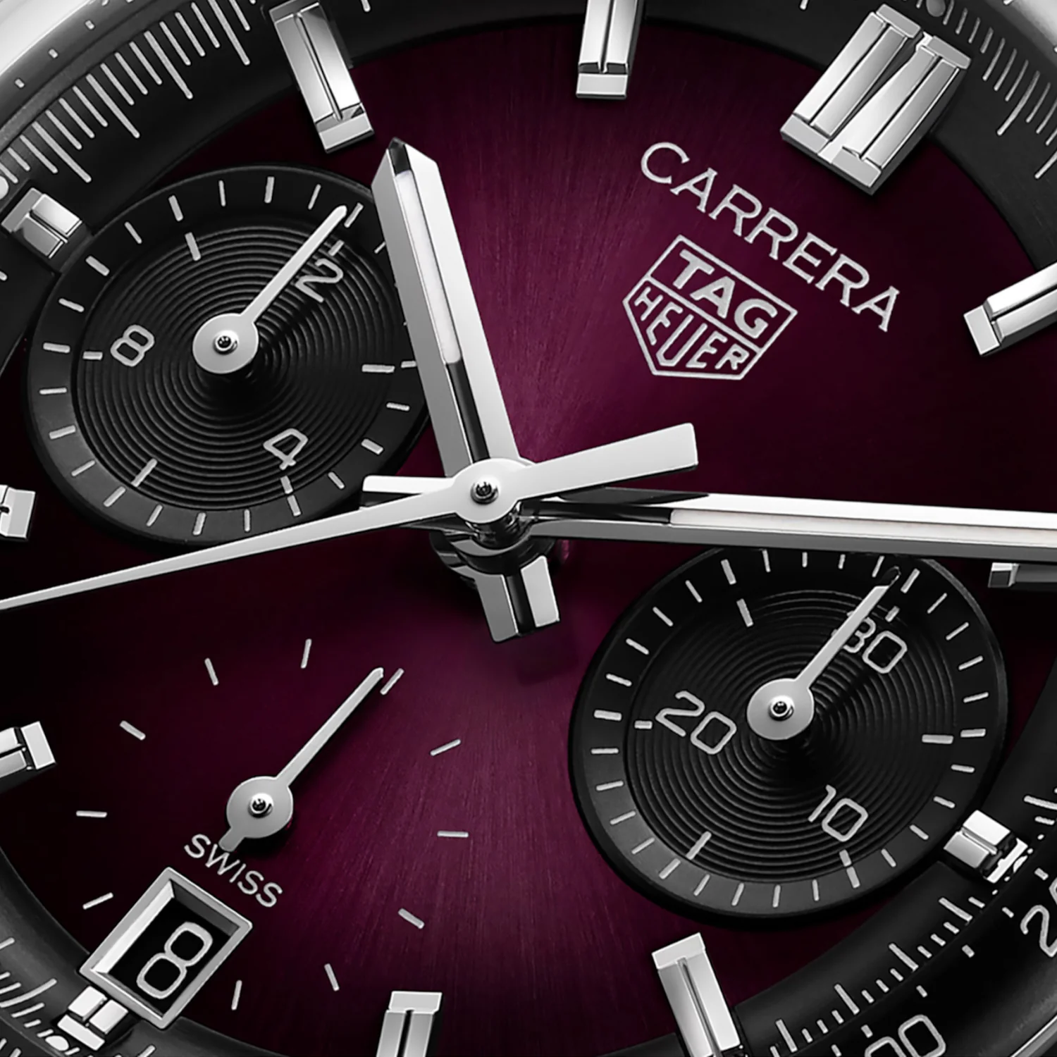 TAG Heuer - Carrera 39 mm Chronograph Glass Box Purple Dial - CBS2219.FC6607 - Image 4