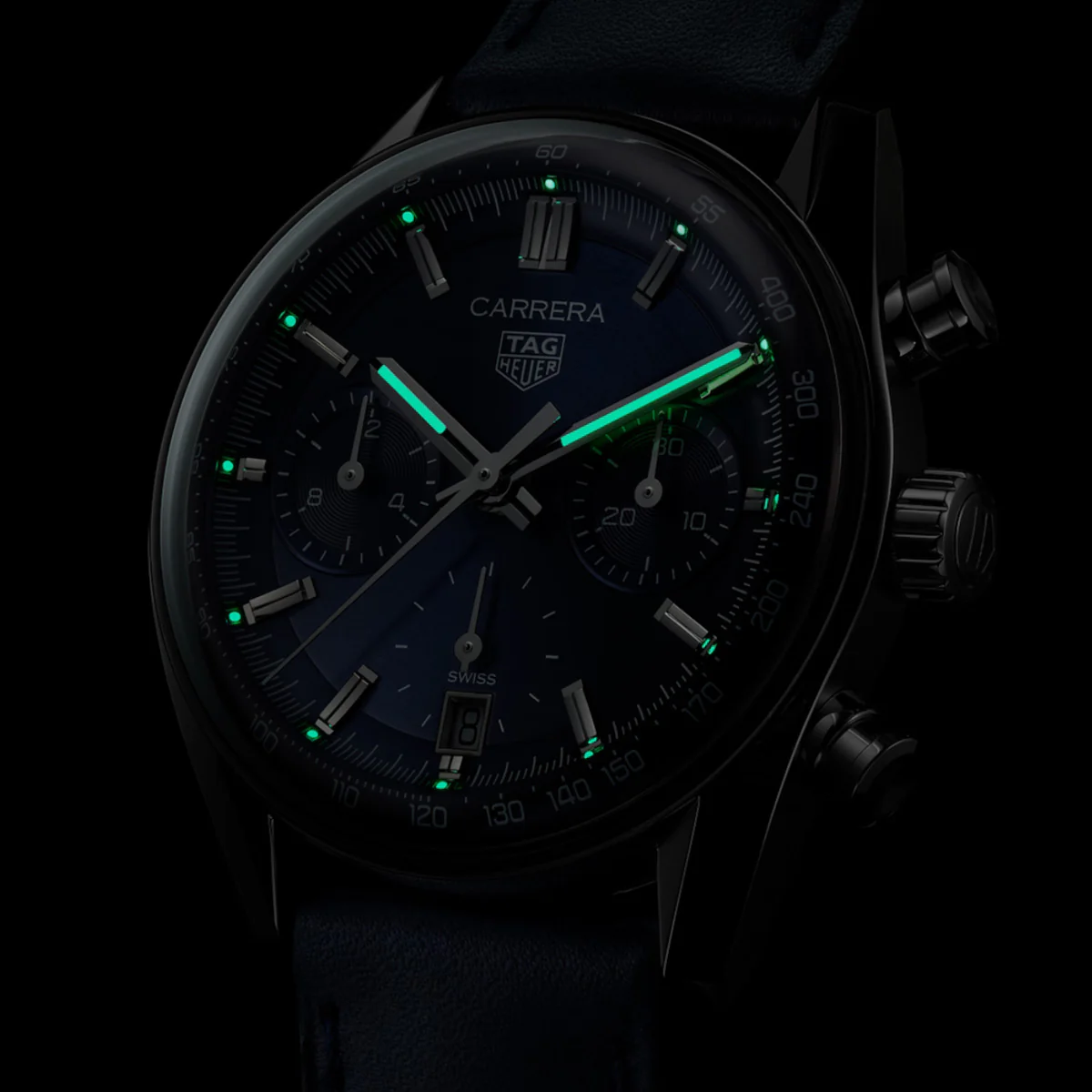 TAG Heuer - Carrera 39 mm Chronograph Glass Box Blue Dial - CBS2212.FC6535 - Image 3
