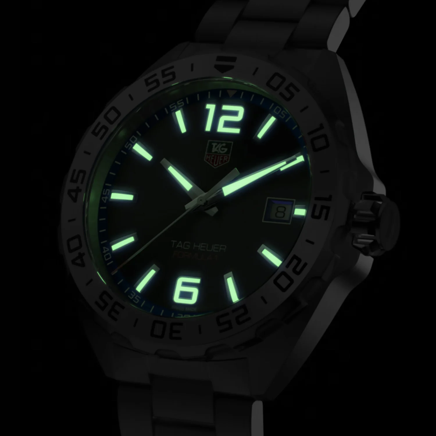 TAG Heuer - Formula 1 Black Dial Stainless Bracelet 41 mm - WAZ1110.BA0875 - Image 4