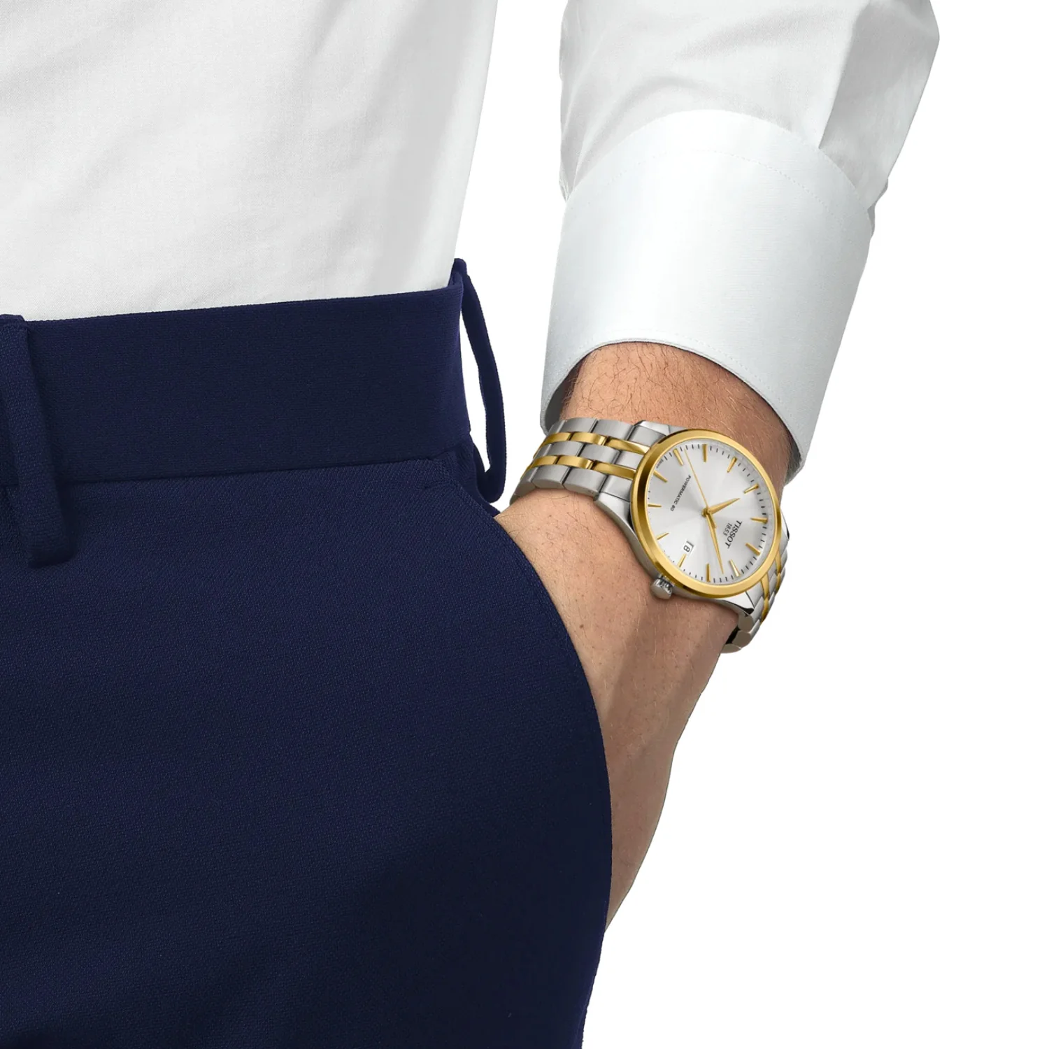 Tissot - Classic Dream 40 mm Automatic Steel Yellow Gold PVD - T1584072203100 - Image 3
