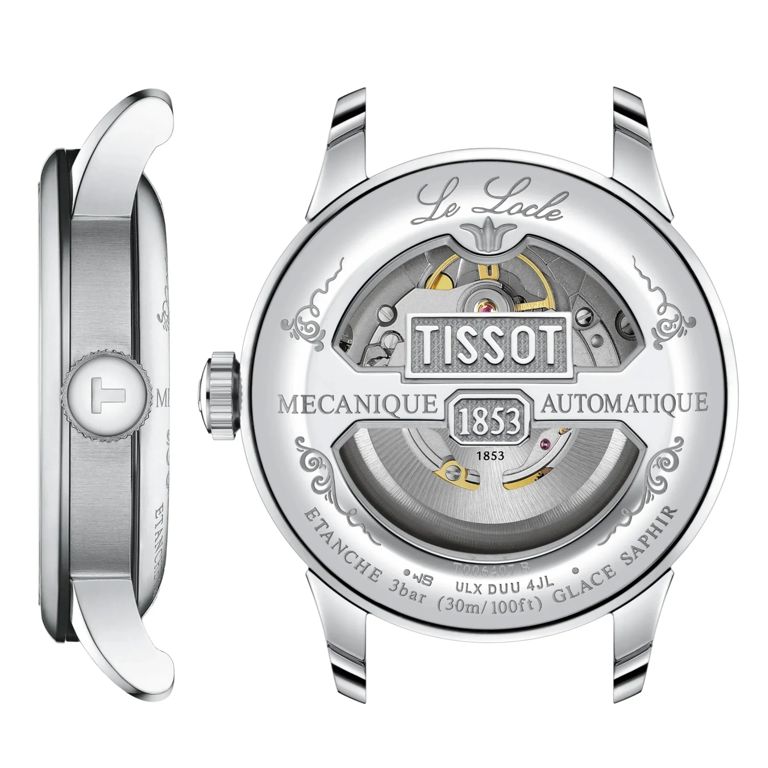 Tissot - Le Locle Powermatic 80 Green Roman Dial - T0064071109300 - Image 2