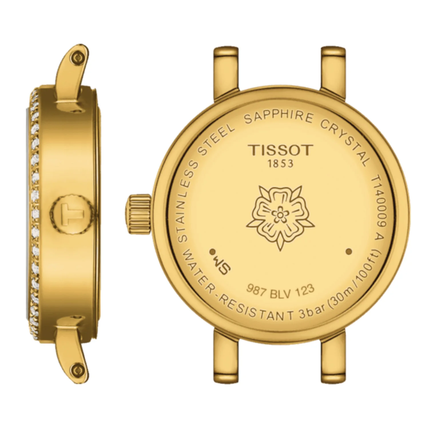 Tissot - Lovely Round Gold PVD Diamond Dial &amp; Bezel - T1400096302600 - Image 2