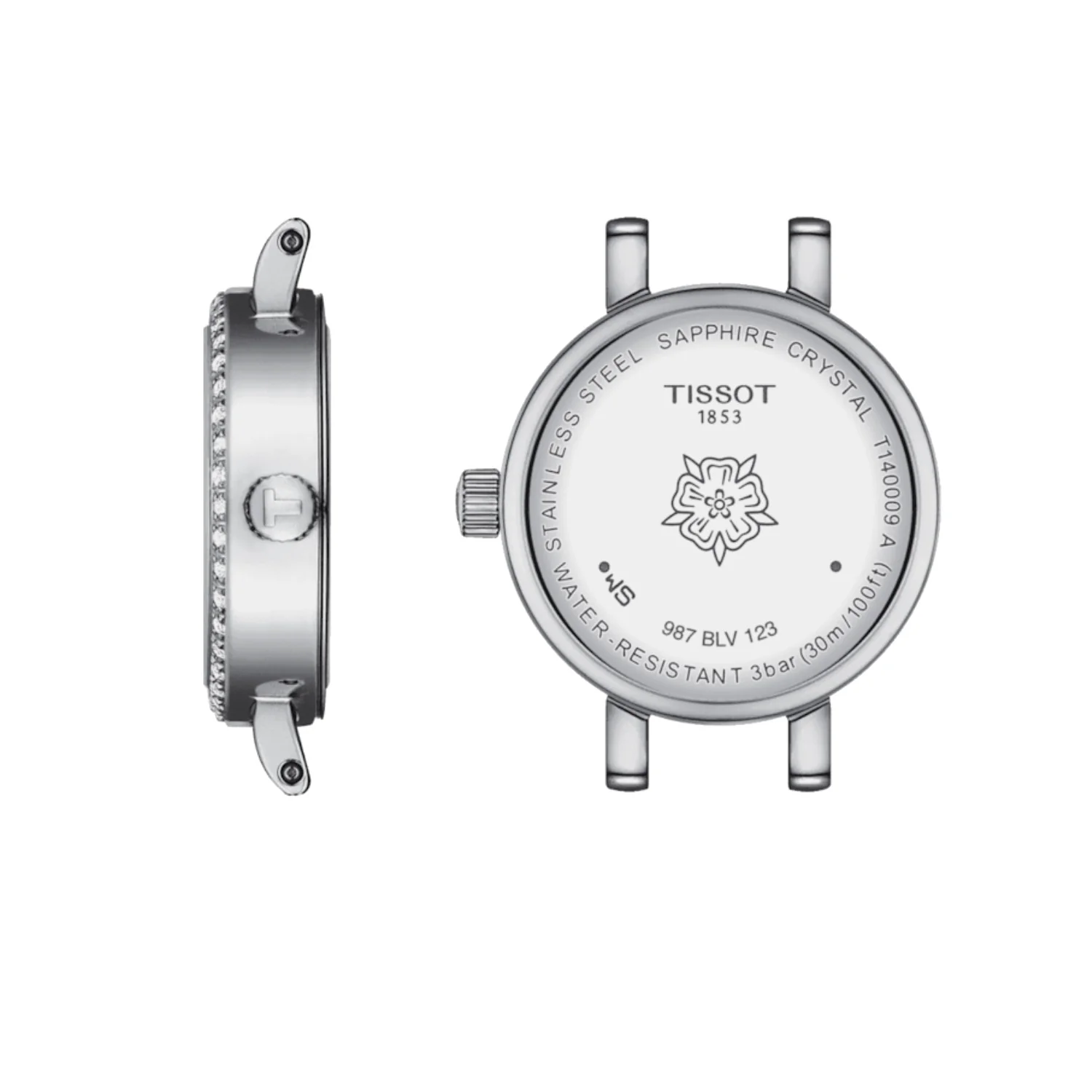 Tissot - Lovely Round Mother of Pearl Diamond Dial &amp; Bezel - T1400096111600 - Image 2