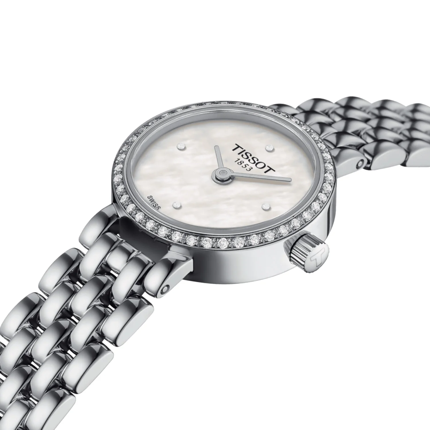 Tissot - Lovely Round Mother of Pearl Diamond Dial &amp; Bezel - T1400096111600 - Image 3