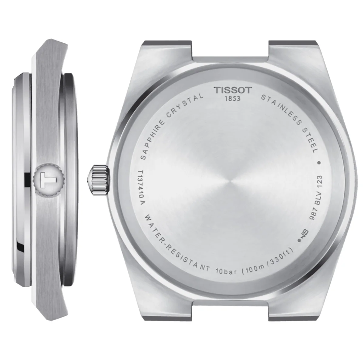 Tissot - PRX 40 mm Quartz Black Dial Stainless Steel Bracelet  - T1374101105100 - Image 2
