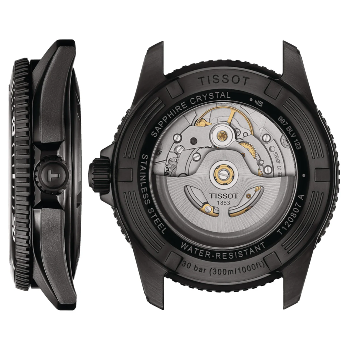 Tissot - Seastar 1000 Automatic Diver 40 mm Powermatic 80 Black PVD - T1208073305100 - Image 3