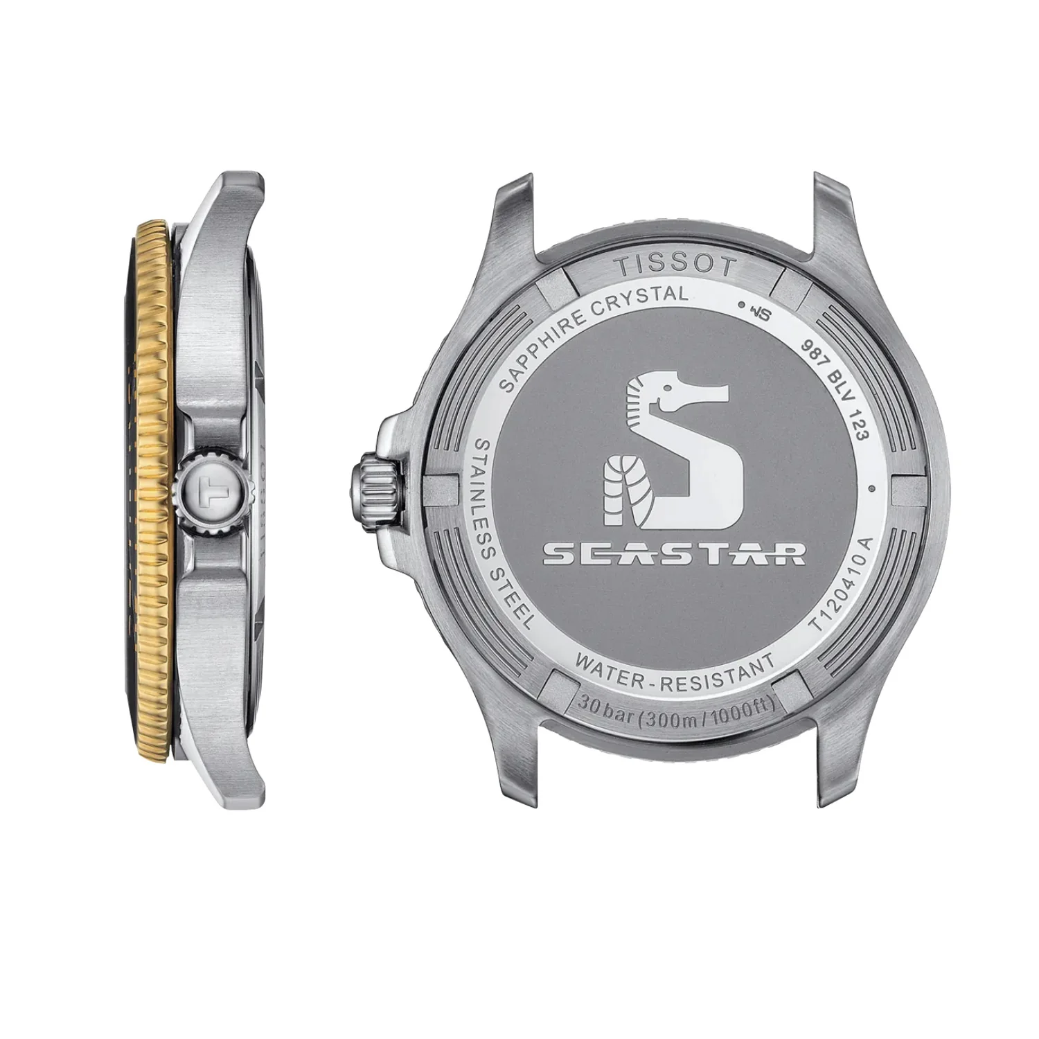Tissot - Seastar 1000 Diver 40 mm Gold & Steel Bracelet - T1204102205100 - Image 2
