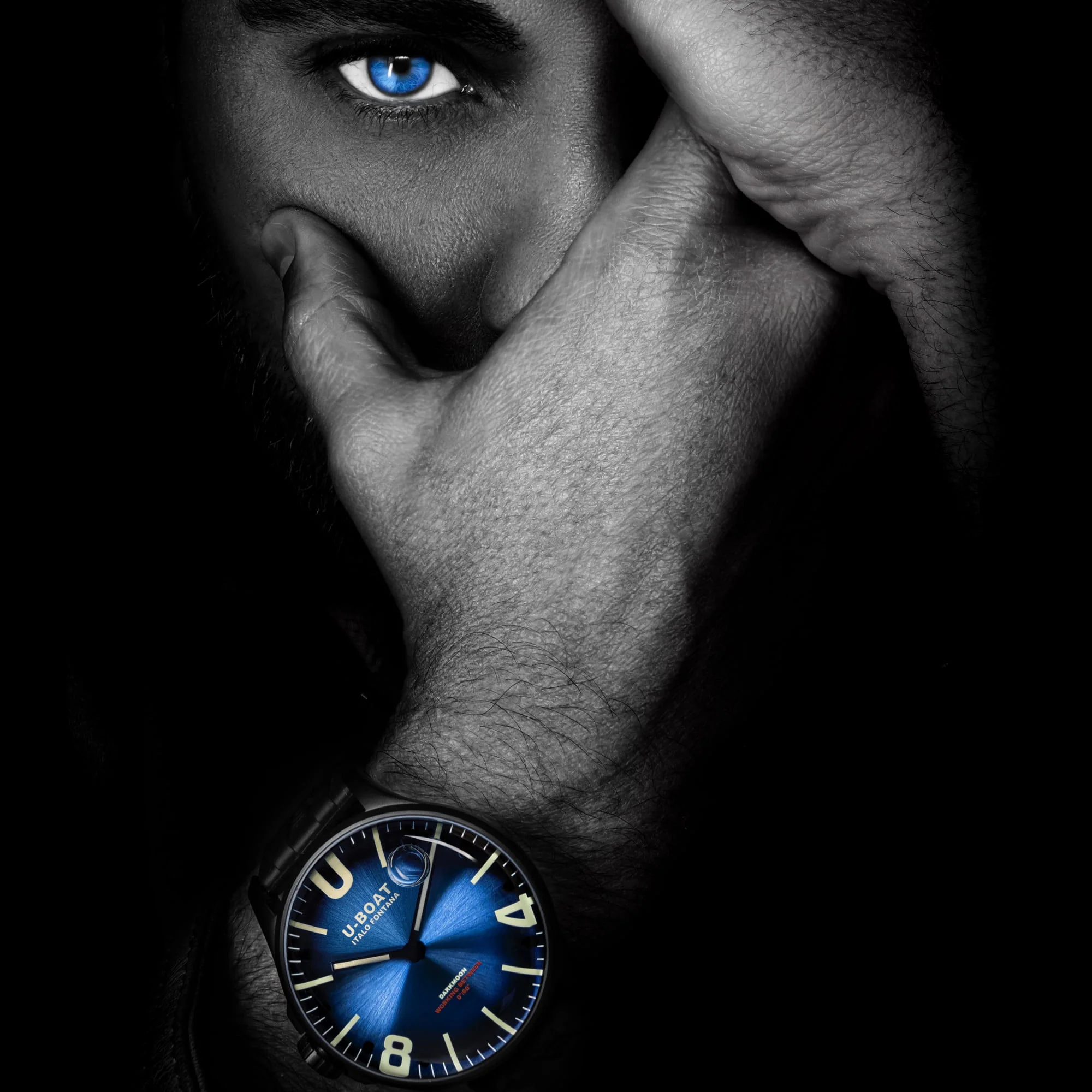 U-Boat - Darkmoon 44 mm Blue Soleil Dial - 8700/B - Image 3